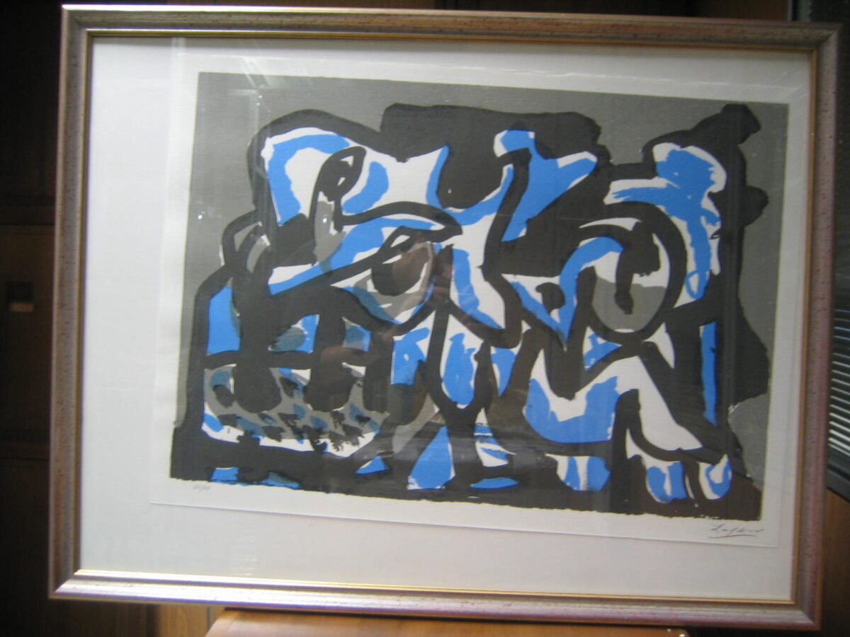 Composición azul/negro, Laxeiro