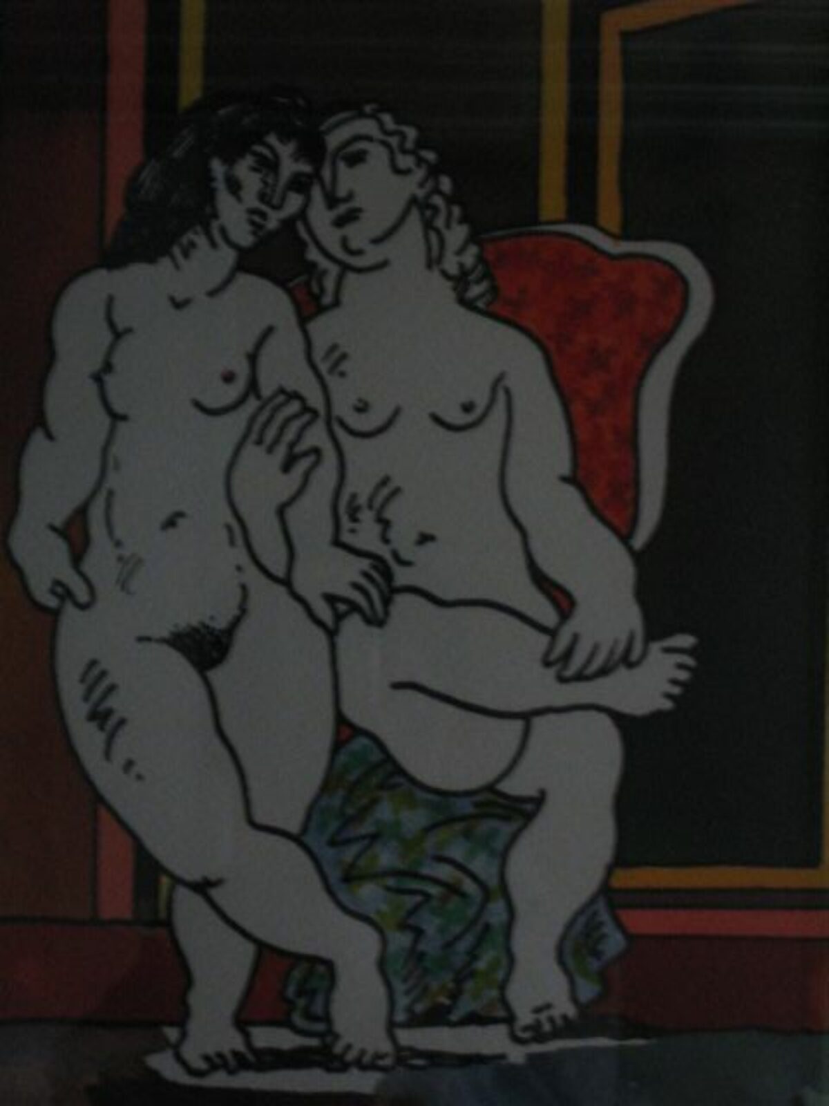 Pareja sentada