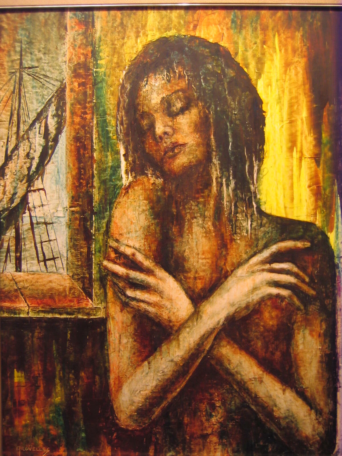 Mujer y ventana, Argüelles, Julio