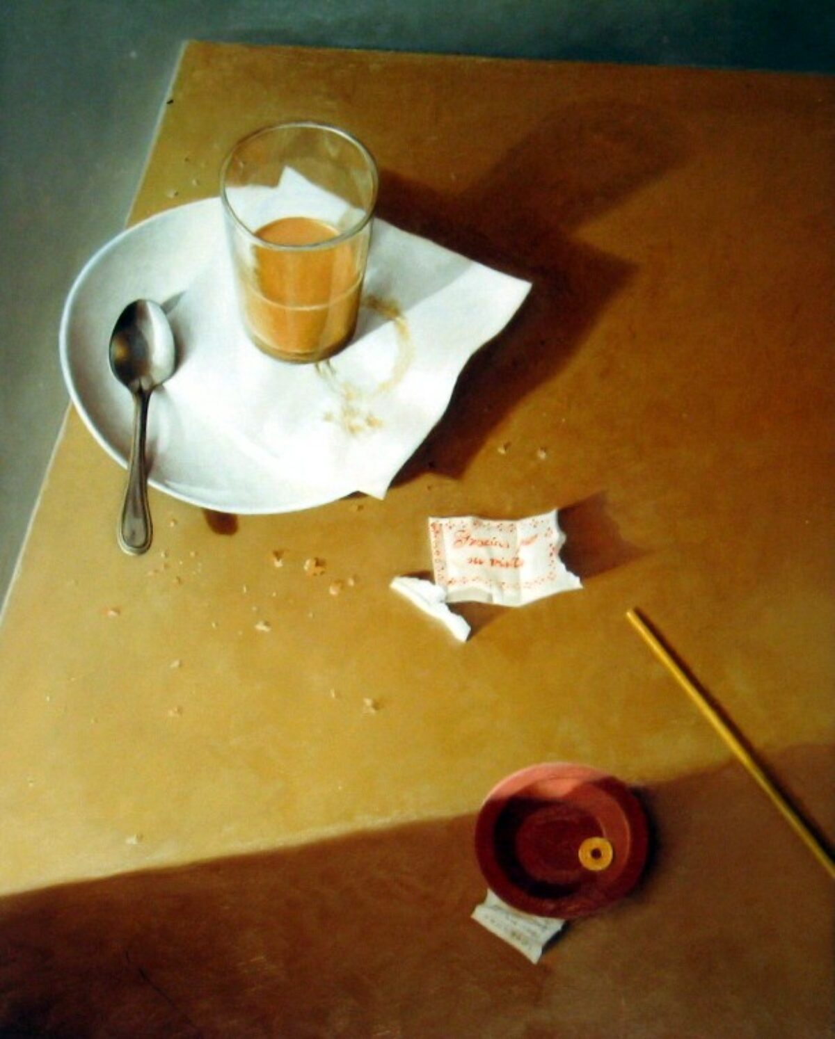 Mesa con café