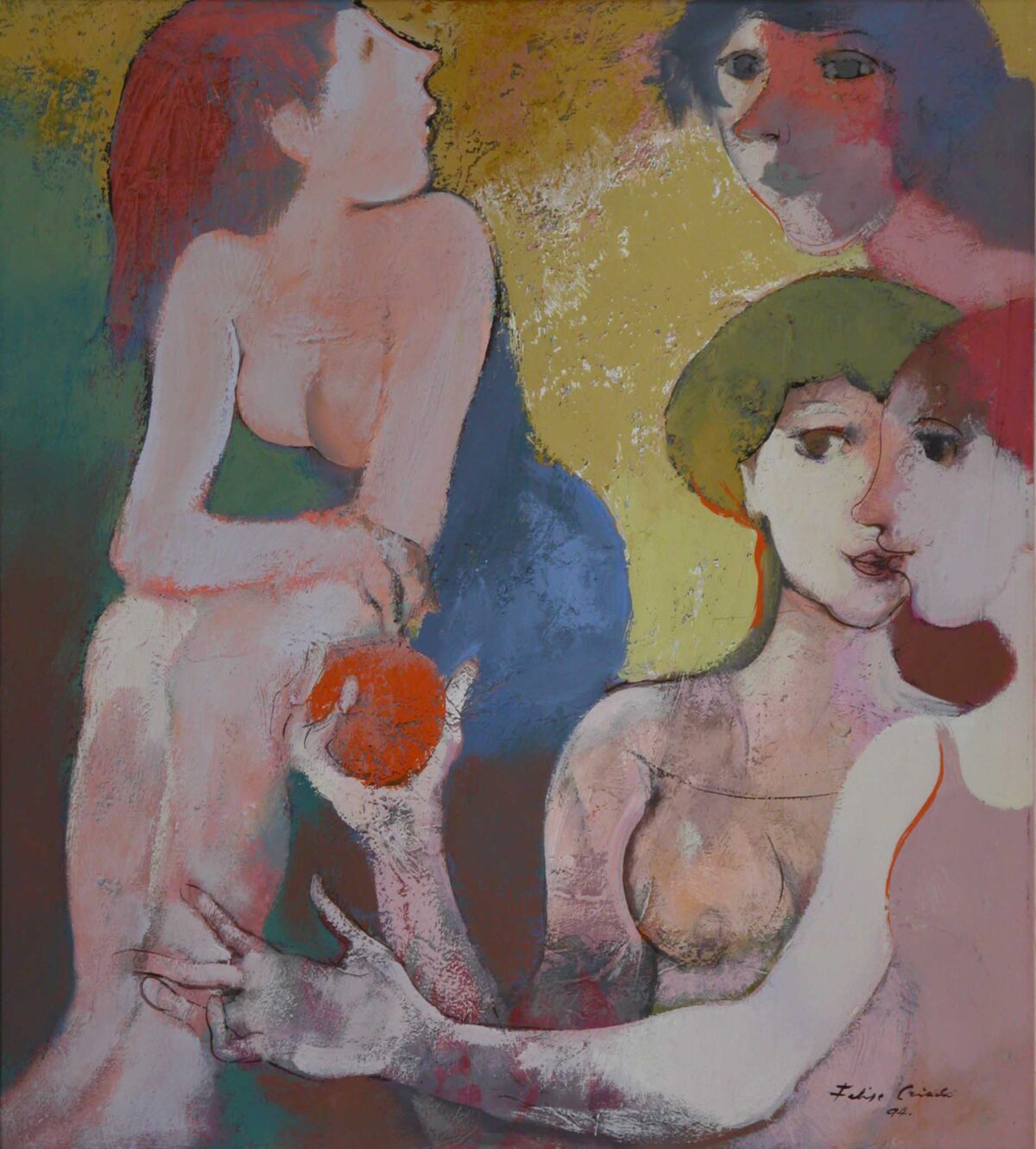 Cuatro figuras femeninas