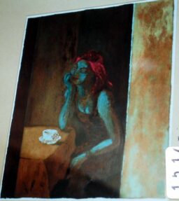 Mujer con café