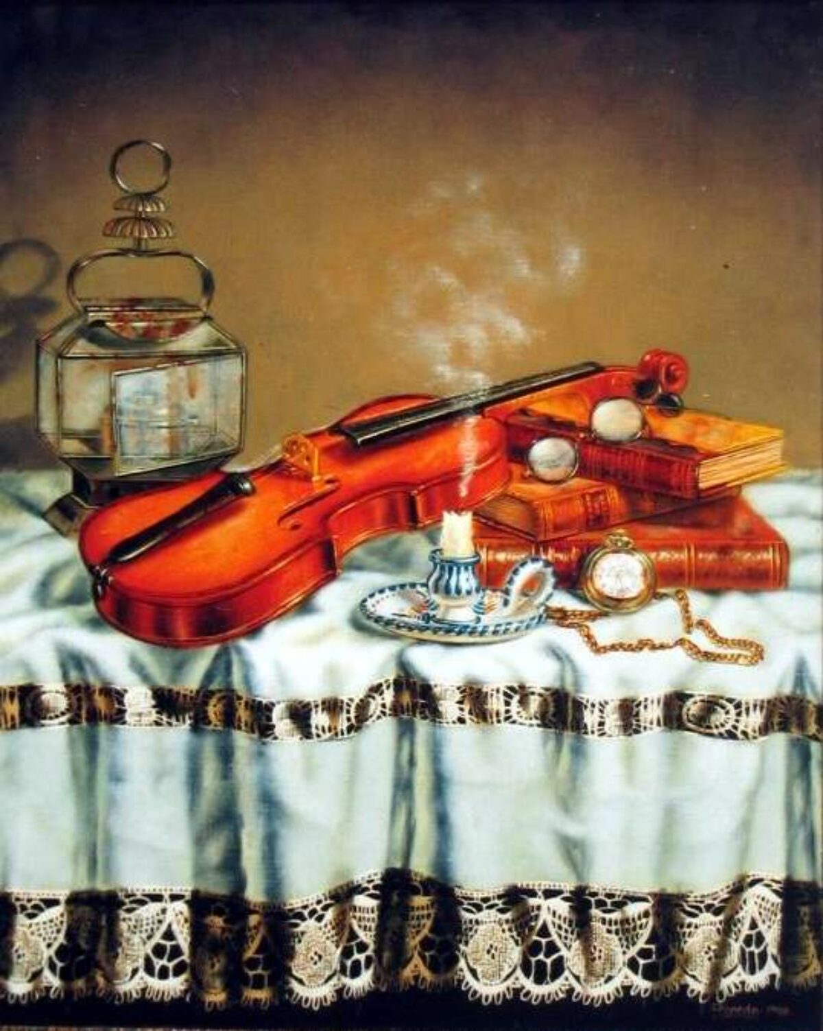 Bodegón con violín