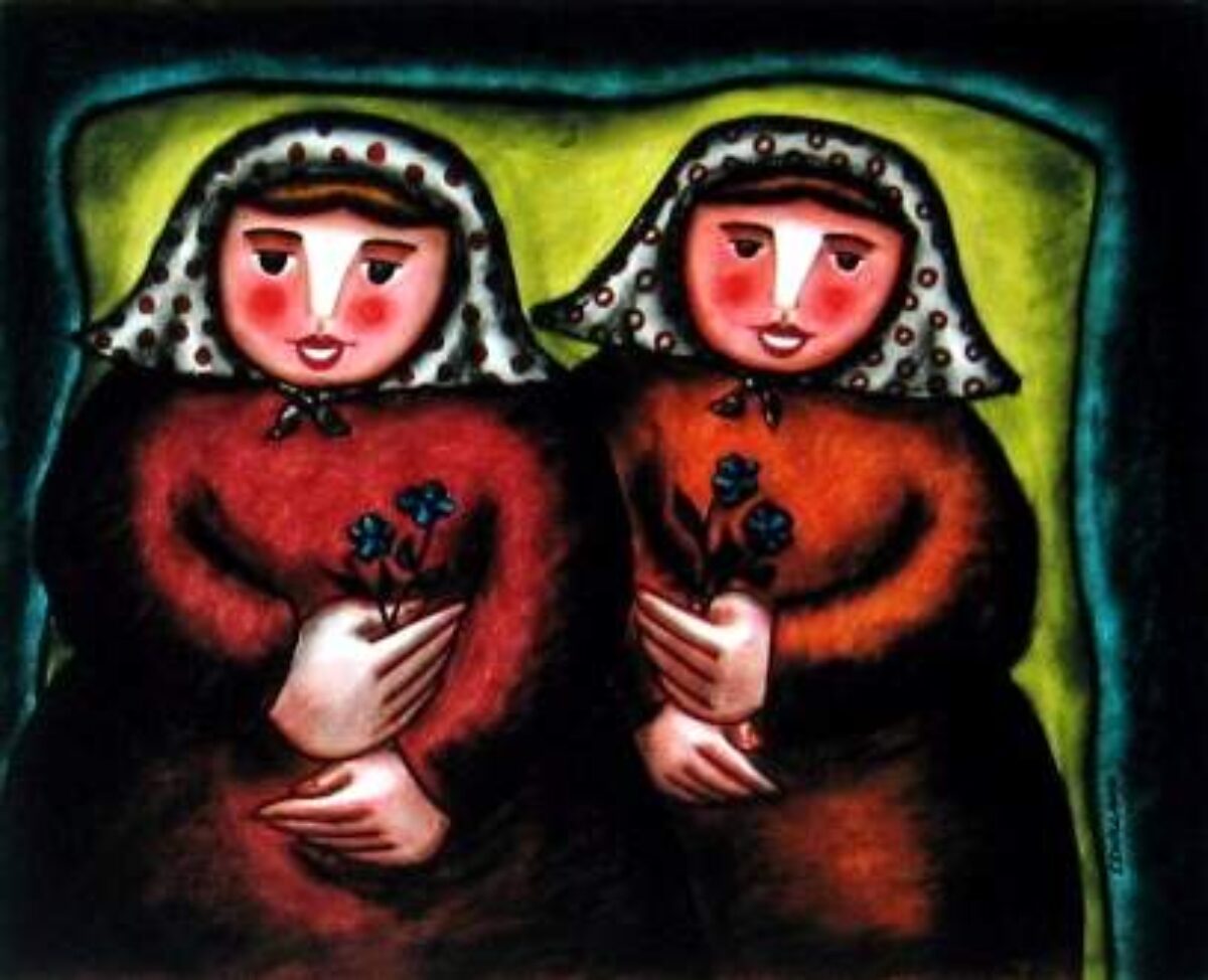 Mujeres con flores