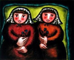 Mujeres con flores