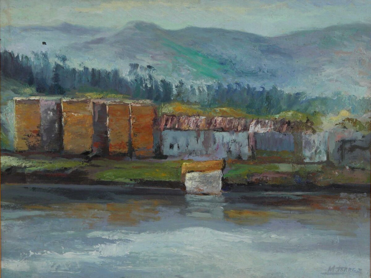 Paisaje azul , Torres, Manuel