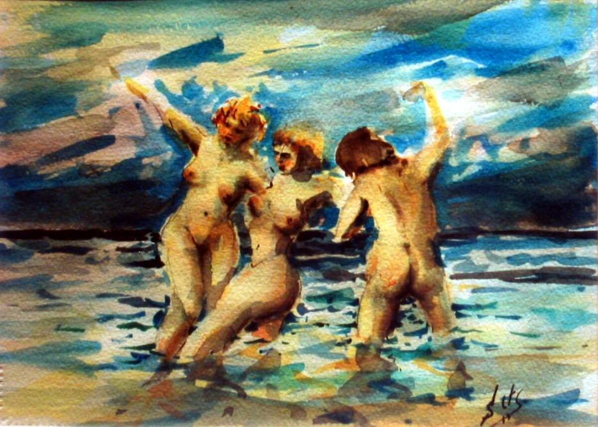 Mujeres en el mar