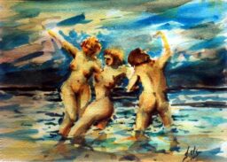 Mujeres en el mar