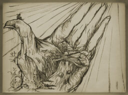 Mano, paisaje y otros croquis